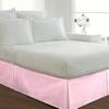 RV King Size Bed Skirt Pink Luxurious 600 Thread Count Box Pleated Bed Skirt with 14" Drop Length - Crafted from Pure Cotton, Split Corner Design, (72 X 80) RV King view 1