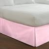 RV King Size Bed Skirt Pink Luxurious 600 Thread Count Box Pleated Bed Skirt with 14" Drop Length - Crafted from Pure Cotton, Split Corner Design, (72 X 80) RV King view 2