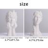 Female Face Vase,Human Body Ceramic Vase,Creative Elegant Woman Arrangement Flower Vase, Abstract Figure Flower Arrangement Ornaments for Home Office Living Room Wedding and view 2