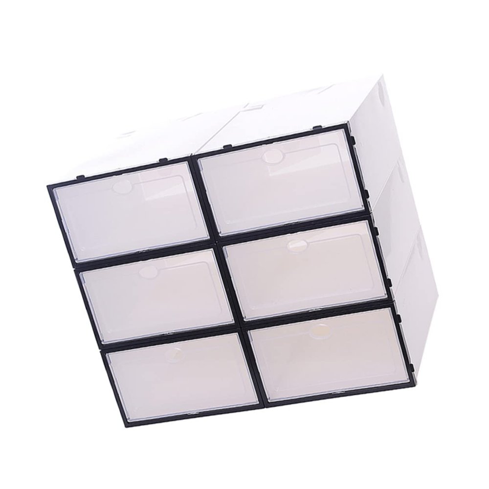 Ciieeo 6pcs Stackable Shoe Racks Plastic Shoes Storage Boxes Organizer for Closet Storage Container Organize Easily