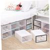 Ciieeo 6pcs Stackable Shoe Racks Plastic Shoes Storage Boxes Organizer for Closet Storage Container Organize Easily view 2