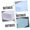 Ciieeo 4pcs Plastic Shoe Boxes Thick Strong Drawer Design Clamshell Lid Space Saving Storage view 4
