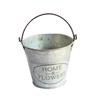 Amosfun Creative Vintage Iron Flower Bucket for Home Decoration Antique Finish Dry Flower Holder for Balcony Office Garden More view 1