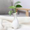 Ceramic Flower Vase, Small Flower Vase for Decor, Cute Small Floral Vase, Flower Vases for Centerpieces, Modern Floral Vase for Home Living Room Desk Window Sill(White) view 1