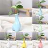 Ceramic Flower Vase, Small Flower Vase for Decor, Cute Small Floral Vase, Flower Vases for Centerpieces, Modern Floral Vase for Home Living Room Desk Window Sill(White) view 2