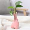 Ceramic Flower Vase, Small Flower Vase for Decor, Cute Small Floral Vase, Flower Vases for Centerpieces, Modern Floral Vase for Home Living Room Desk Window Sill(White) view 4