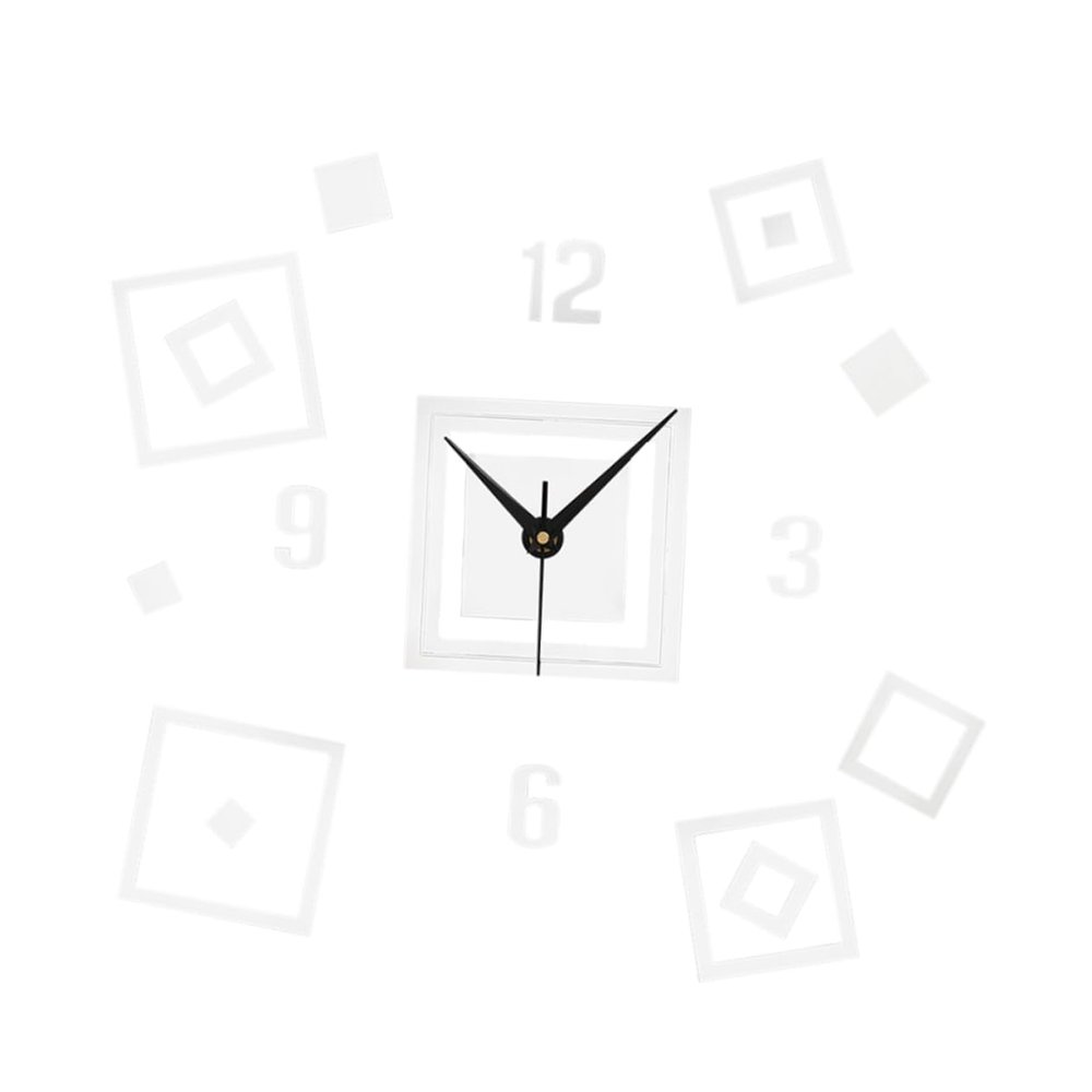 Holibanna 1pc Elegant Mirror Wall Clock Modern Hanging Clock for Home Decor Silent Non-Ticking Design for Living Room Kitchen and Bedroom Stylish Wall