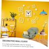 Holibanna 1pc Elegant Mirror Wall Clock Modern Hanging Clock for Home Decor Silent Non-Ticking Design for Living Room Kitchen and Bedroom Stylish Wall view 2