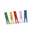 PRETYZOOM 100pcs Mini Wooden Photo Clips Clothespins for Home Decorations for Hanging Pictures Cards Craft Projects and view 3