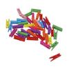 PRETYZOOM 100pcs Mini Wooden Photo Clips Clothespins for Home Decorations for Hanging Pictures Cards Craft Projects and view 4