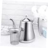 Ciieeo Stainless Steel Tea Pot with Inner Strainer Easy Grip Kettle for Home Restaurant Use Stylish Design for Loose Leaf Blooming Tea view 3