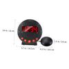 Amosfun 1set Loud Alarm Clock with Bed Shaker for Heavy Sleepers Hard of Hearing for Home Use USB Charging Ports Included view 3