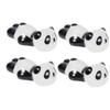 Ciieeo 4pcs Ceramic Panda Chopsticks Holder Cute Cartoon Animal Design for Tableware Home Kitchen Use Lightweight and Portable Chopsticks Rest Black White view 1