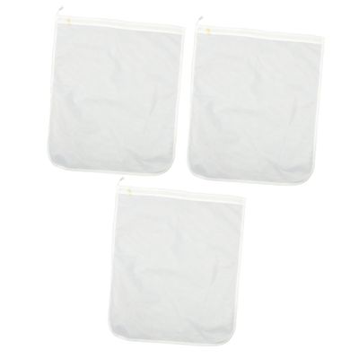 AOKWAWALIY 3pcs Large Mesh Laundry Bags for Washing Machine Wash Bags for Items Socks Clothes Storage Breathable and Tear-resistant for Home Use