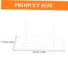 PRETYZOOM Pcs Xcm Wire Storage Basket Rack Grid Panel Shelf White Wire Baskets for Wall view 3