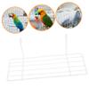 PRETYZOOM Pcs Xcm Wire Storage Basket Rack Grid Panel Shelf White Wire Baskets for Wall view 4