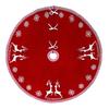Christmas Tree Mat Red Acrylic Knitted Christmas Xmas for Offices view 1