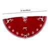 Christmas Tree Mat Red Acrylic Knitted Christmas Xmas for Offices view 4