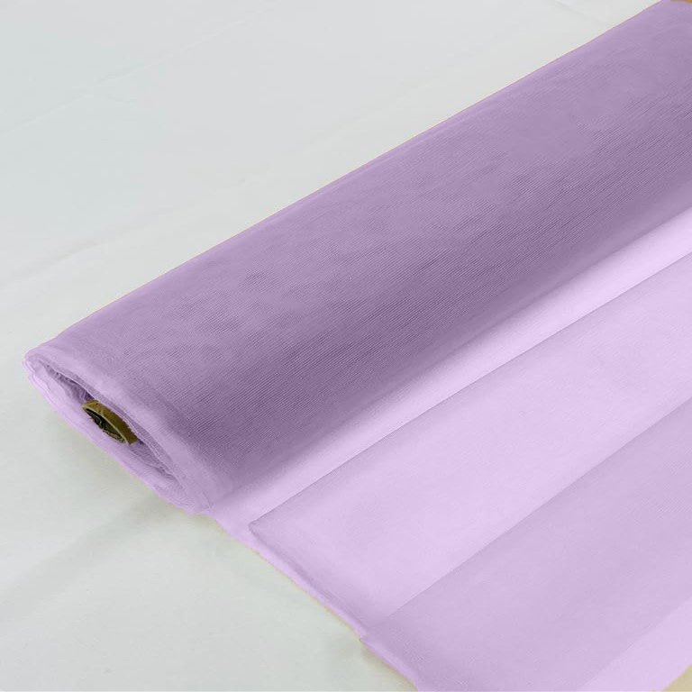 Backdrop King Inc Bridal Mesh Tulle Netting Fabric Sheer Mesh 58" Wide Sold by The Yard (Bright Lilac, 2 Yards)