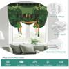 St. Patrick's Day Tie Up Curtains for Kitchen Bathroom Bedroom Windows 63 Inch Length, Balloon Drape Curtains Shade Rod Pocket Drapery Curtain 1 Panel, 52"x63" Gold Spring Green Buffalo Plaid Holiday view 2