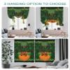 St. Patrick's Day Tie Up Curtains for Kitchen Bathroom Bedroom Windows 63 Inch Length, Balloon Drape Curtains Shade Rod Pocket Drapery Curtain 1 Panel, 52"x63" Gold Spring Green Buffalo Plaid Holiday view 4