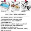 Food Heater for Party, Buffet, Stainless Steel Buffet Server and Heating Plate, Baking Tray Buffet Set - Adjustable Temperature + Hot Plate view 4