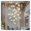 Butterfly Staircase Chandelier Compatible with Villa Duplex LED Chandelier Compatible with Living Room Hanging Light Romantic Wedding Decoration,Pendant view 3