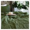 QuKan Bed, 100% Linen Sheets 1 PC Natural Flax Bed Washed Solid Color Breathable Durable Soft Farmhouse Bedding Mattress Cover, 180x230cm, MM-102 view 3