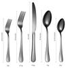SEELLODGE Silverware Flatware Cutlery Set, 20-piece Stainless Steel Cutlery Steak Knife, Fork And Spoon Simple Box Set (Color : Silver) view 2