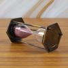 Antique Hourglass Brass & Glass 2-Min Sand Timer Nautical Pink Sand Flow Clock with for Home & Office Desk Decor view 3