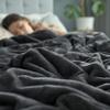 Bedsur Fleece Blankets Queen Size for Bed - GentleSoft Warm, Cozy, Soft & Thick Blanket for Winter, Heavy 500Gsm Anti-Static Design, Ideal for Couch & Sofa, Grey, 90x90 Inch view 1