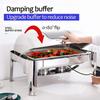 Stainless Steel Chafing Dishes, Electric Food Buffet Warmer, Rectangular Catering Chafer Warmer Set with Removable Warming Trays for Parties and Buffet 9L view 2