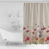 Double Love Floral BotanicalBathroom Curtain 78 Inch Shower Curtain with Hooks, Waterproof Polyester Bath Curtain Washable Bathtub Curtain Farmhouse Wildflower Garden Herb 36''x 78'' view 2