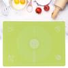 64x45cm Silicone Pastry Mat,Thick Non Stick Baking Mat Non Stick Rolling Dough with Measurements Dough Mat with Scale Baking Tool(green) view 3