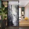 Dunmat Modern Bamboo Stained Glass Window Film Abstract Plants Nature Forest Privacy Window Film Glass Door Covering Self-Adhesive Window Stickers for Bathroom Kitchen 31.5Wx47.2L inch view 4