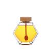 HomeLoft Basics Honey Pot Jars, Glass Honey Pot with Wooden Dipper and Cork Lid, Hexagon Shape Honey Container Dispenser Storage for Home, Kitchen(100ml), AM0XDM0AH5XUS view 1