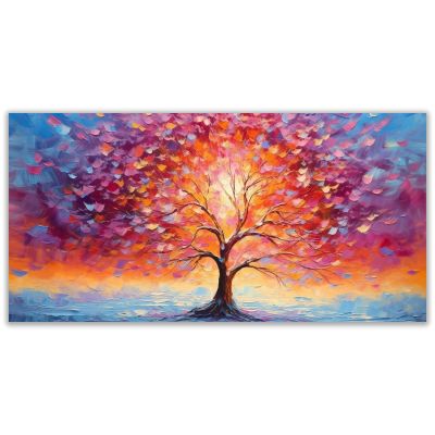 VOCBAN Art For Office Red Cuadros De Pared De Sala Canvas Wall Art Kitchen House Decor Artwork Poster and Prints-80x160cm(32x64in) Unframed