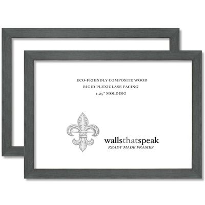 wallsthatspeak Puzzle Frame, Slate Gray, 21.25x15 (2-Pack)