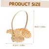 10pcs Mini Bamboo Handheld Flower Baskets for Fresh Artificial Flowers view 2
