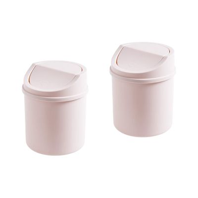 Ciieeo 2pcs Garbage Can Lid Office Mini Trash Bins Multi-Place Storage Container for Home