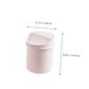Ciieeo 2pcs Garbage Can Lid Office Mini Trash Bins Multi-Place Storage Container for Home view 3