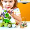POPETPOP Mini Woven Baskets with Handles: 20Pcs Small Wooden Picnic Baskets Small Easter Baskets Empty - Bulk Miniature Baskets for Home Party Favor Decor C view 3