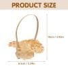 POPETPOP Mini Woven Baskets with Handles: 20Pcs Small Wooden Picnic Baskets Small Easter Baskets Empty - Bulk Miniature Baskets for Home Party Favor Decor C view 4