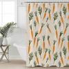 Double Love Easter CarrotsBathroom Curtain 72 Inch Shower Stall Curtain with Hooks, Waterproof Polyester Bath Curtain Washable Bathtub Curtain Farmhous Watercolor Seasonal Holiday 36''x 72'' view 1