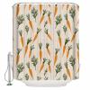 Double Love Easter CarrotsBathroom Curtain 72 Inch Shower Stall Curtain with Hooks, Waterproof Polyester Bath Curtain Washable Bathtub Curtain Farmhous Watercolor Seasonal Holiday 36''x 72'' view 3