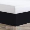 Drona Bedding Full Size Bed Skirt Black Box Pleated Bedskirt, 16 Drop Length-Crafted from Pure Cotton, 600 Thread Count, with Premium Finish and Split Corner Light Weight (54 X 75) Full view 2
