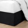 Drona Bedding Full Size Bed Skirt Black Box Pleated Bedskirt, 16 Drop Length-Crafted from Pure Cotton, 600 Thread Count, with Premium Finish and Split Corner Light Weight (54 X 75) Full view 3
