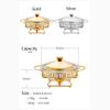 2L Stainless Steel Chafing Dish Buffet Chafer Set Keep Your Food Warm and Ready,Easy to Set Up and Clean,Elegant and Spacious Design Ideal for Parties,Banquets,and Catering Events,Silver (Silver) view 2