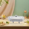 1.5L Rectangular Chafing Dish Buffet Set Stainless Steel Catering Food Warmer for Parties,Weddings,Birthdays Space Saving Storage Easy Maintenance Keep Your Food Fresh (Silver) view 2