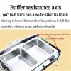 HomeLoft Basics Chafing Dish Buffet Set, Stainless Steel Food Buffet Servers and Warmers with Lid, Catering Food Warmers for Kitchen Party Banquet Dining 9L,Double Grid view 3